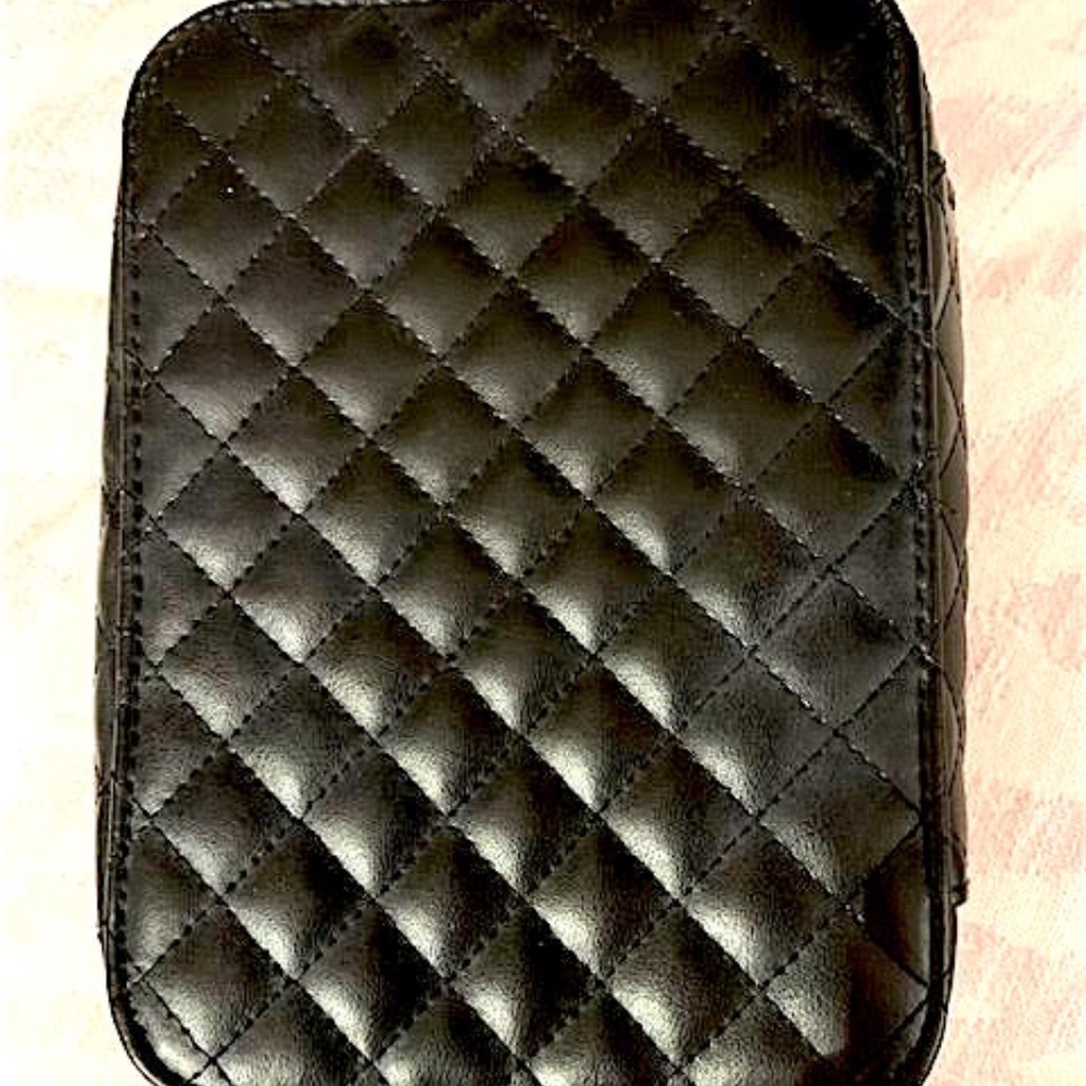 Trish McEvoy Black Quilted Planner Cosmetic Case